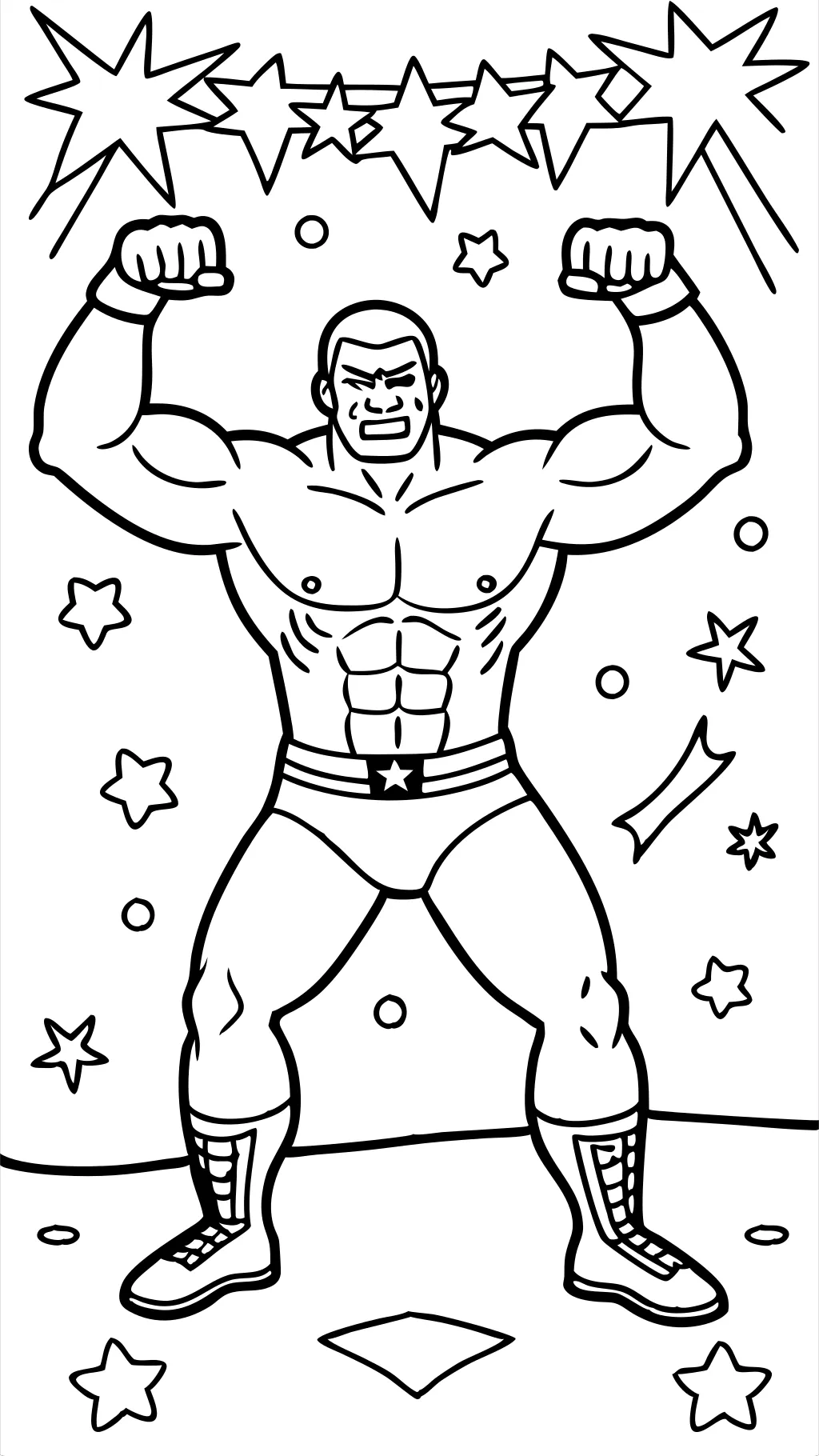 coloring pages of wrestlers